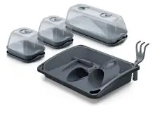 Prosperplast Mini-Gewächshaus-Set Respana 57,6 x 46 x 19 cm