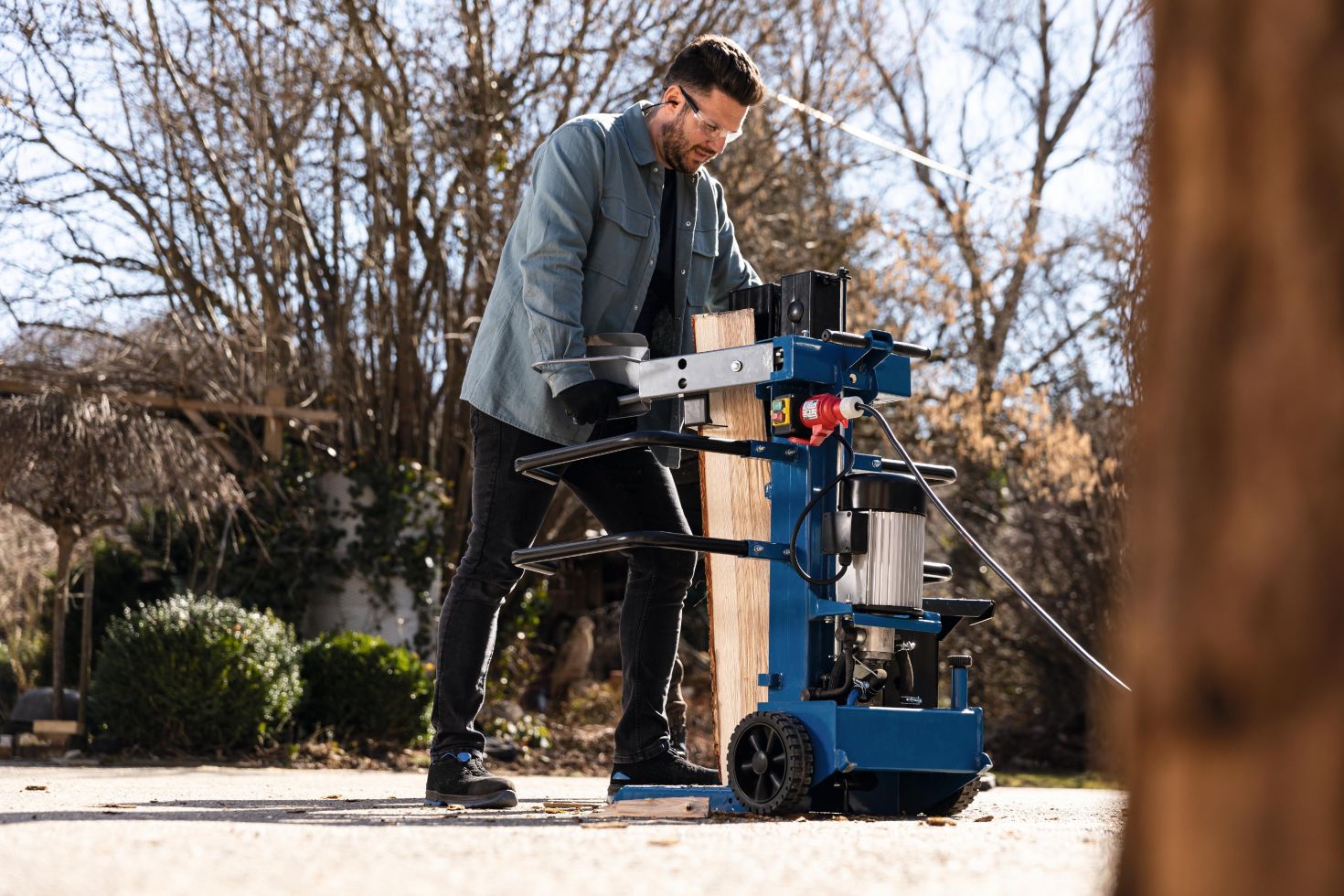 Fendeur De Bois Scheppach 10 Tonnes – 3500W, 400V – Fend Des Bûches Jusqu’à 107cm