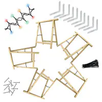 Holzklappbock Weihnachtsstern Selbstbauset