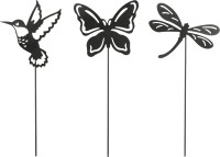 Mica Gartenstecker Eisen L 13,5 x H 40 cm schwarz sortiert