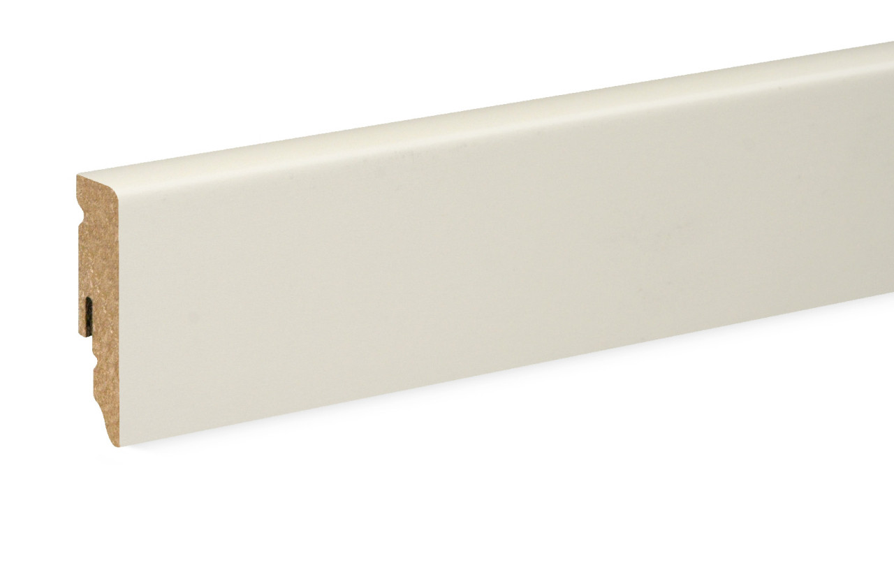FN Neuhofer Neuhofer Fußleiste 240 cm x 58 x 19 mm weiß GLO780305106