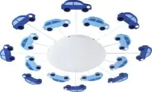 Eglo Deckenleuchte Viki 1 Cars weiß-blau Ø 63 cm E27, max. 60 W