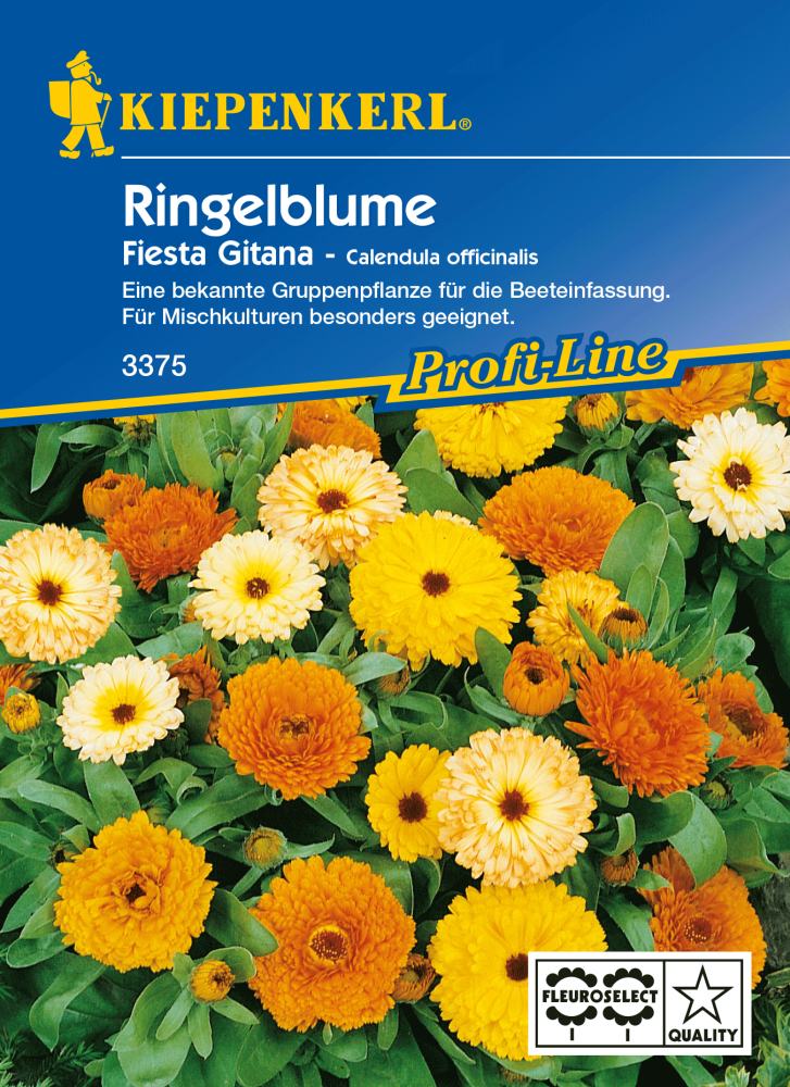Kiepenkerl Ringelblume Fiesta Gitana Calendula officinalis, Inhalt: ca. 60 Pflanzen GLO693105776