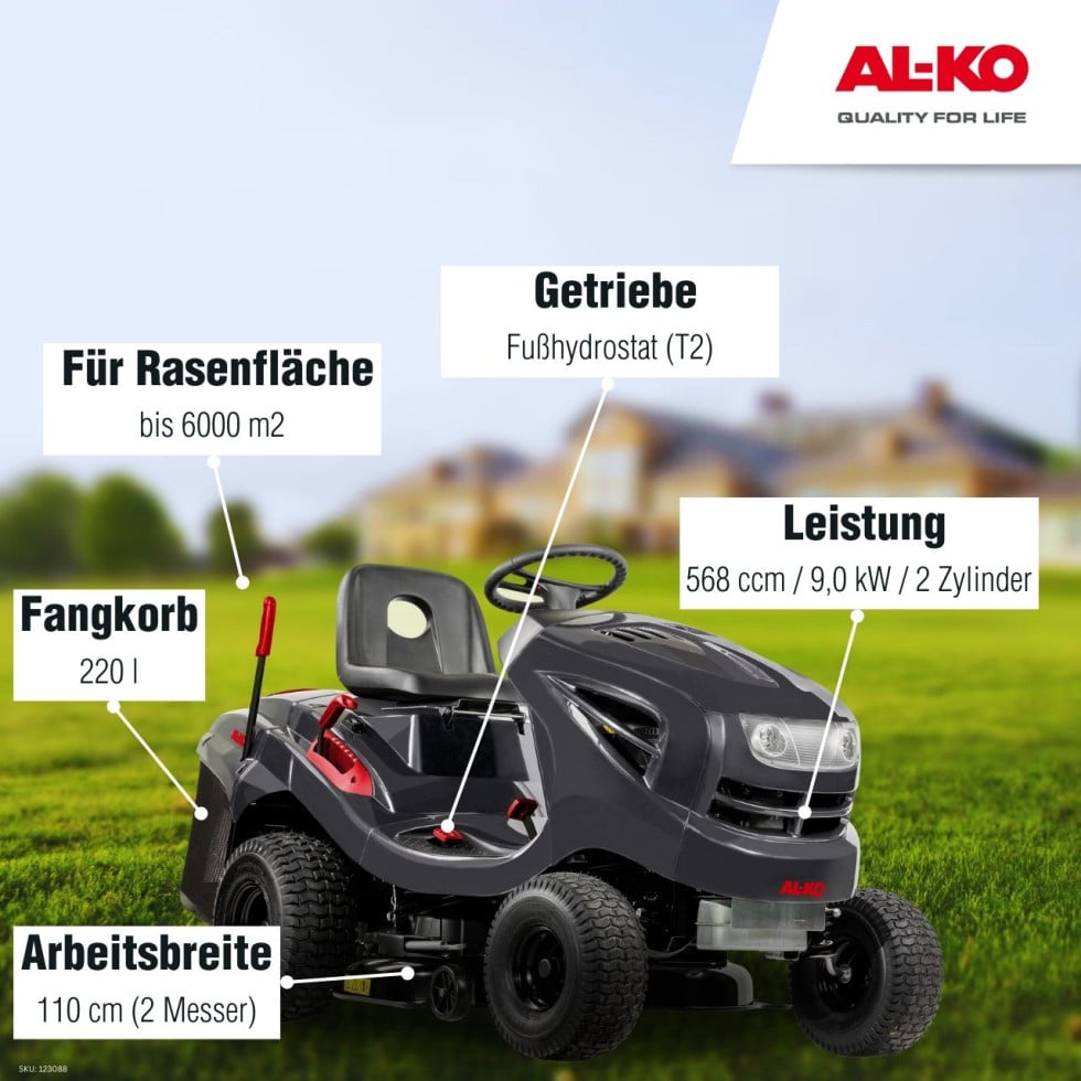 ALKO BenzinRasentraktor 18103.4 HDA V2' 103 cm