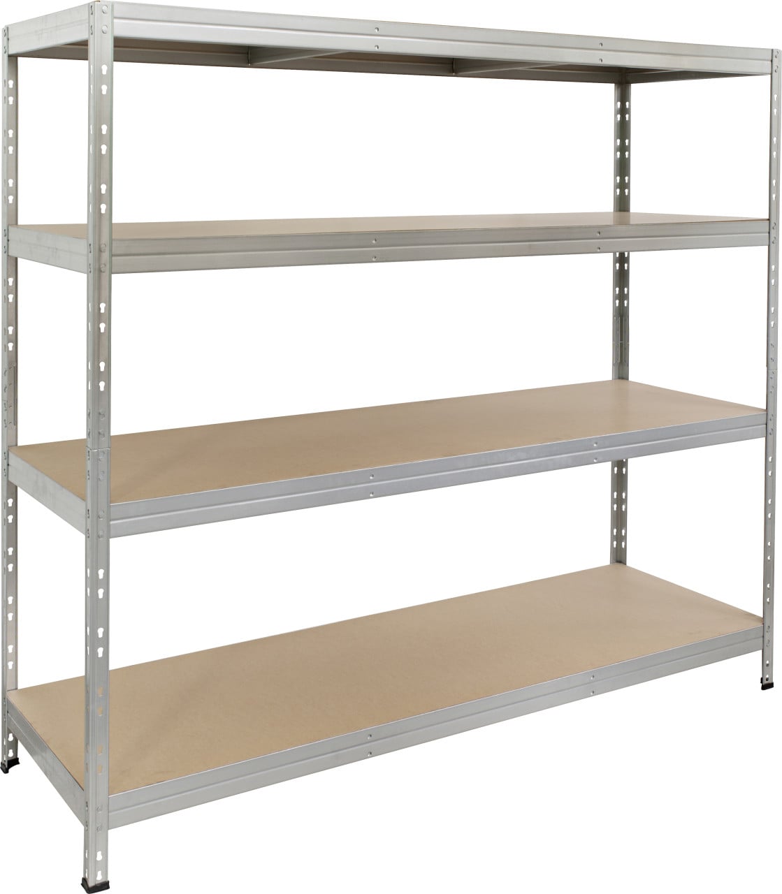 Schwerlastregal XXL 180 x 180 x 60 cm 4 Holzböden 1600 kg