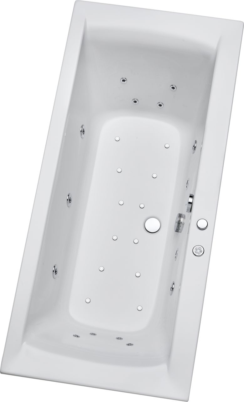 Ottofond Whirlpool-Komplettset Rosa 170 x 75 cm, weiß