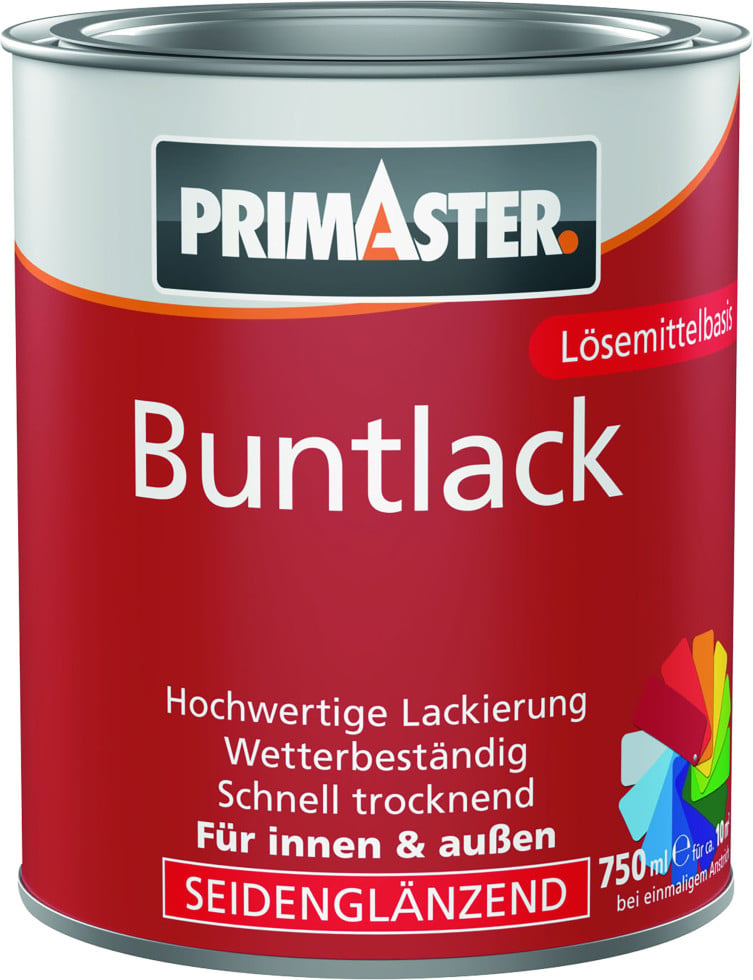 Primaster Buntlack 750 ml tiefschwarz seidenmatt