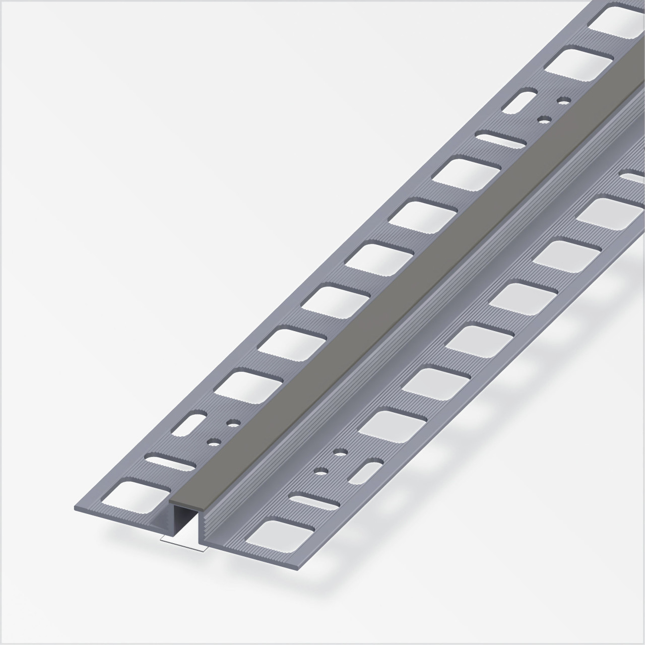 alfer Dehnfugenprofil 1 m, 8 x 8 x 21 mm PVC (Kunststoff) glatt betongrau GLO763241615