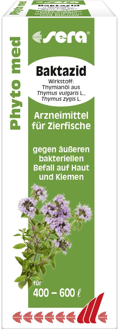 Sera Arzneimittel für Zierfische Phyto med Baktazid 30 ml