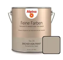Alpina Feine Farben No. 06 Dächer von Paris 2,5 L romantisches graubraun edelmatt