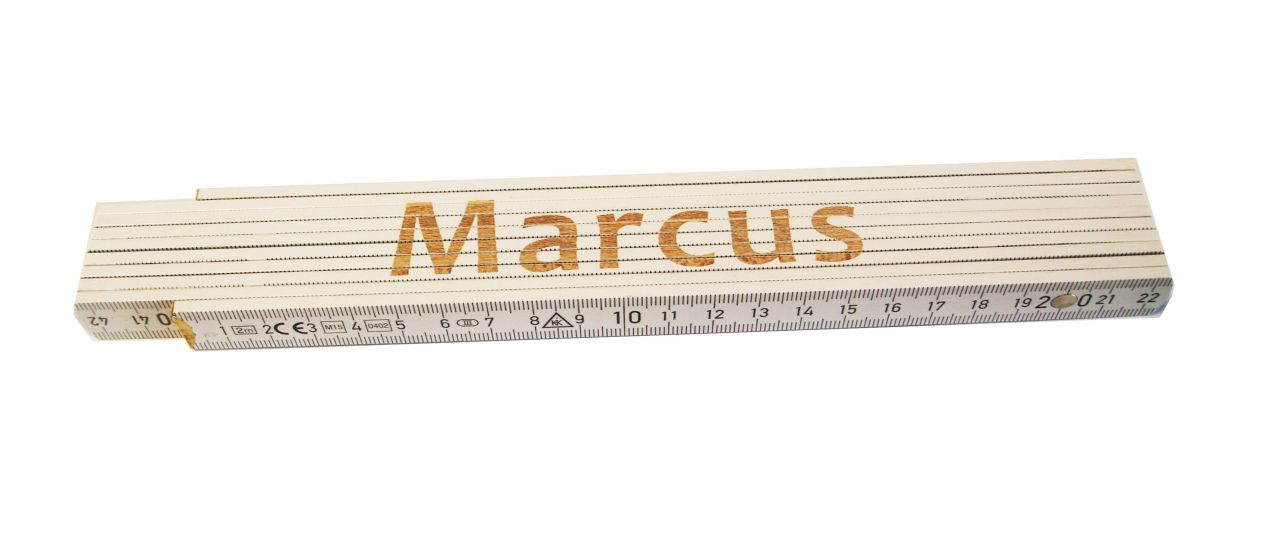 Zollstock Marcus 2 m weiß