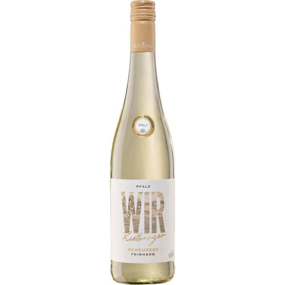 Wir Rietburger Weißwein Pfalz Scheurebe QbA feinherb 0,75 l GLO642011644