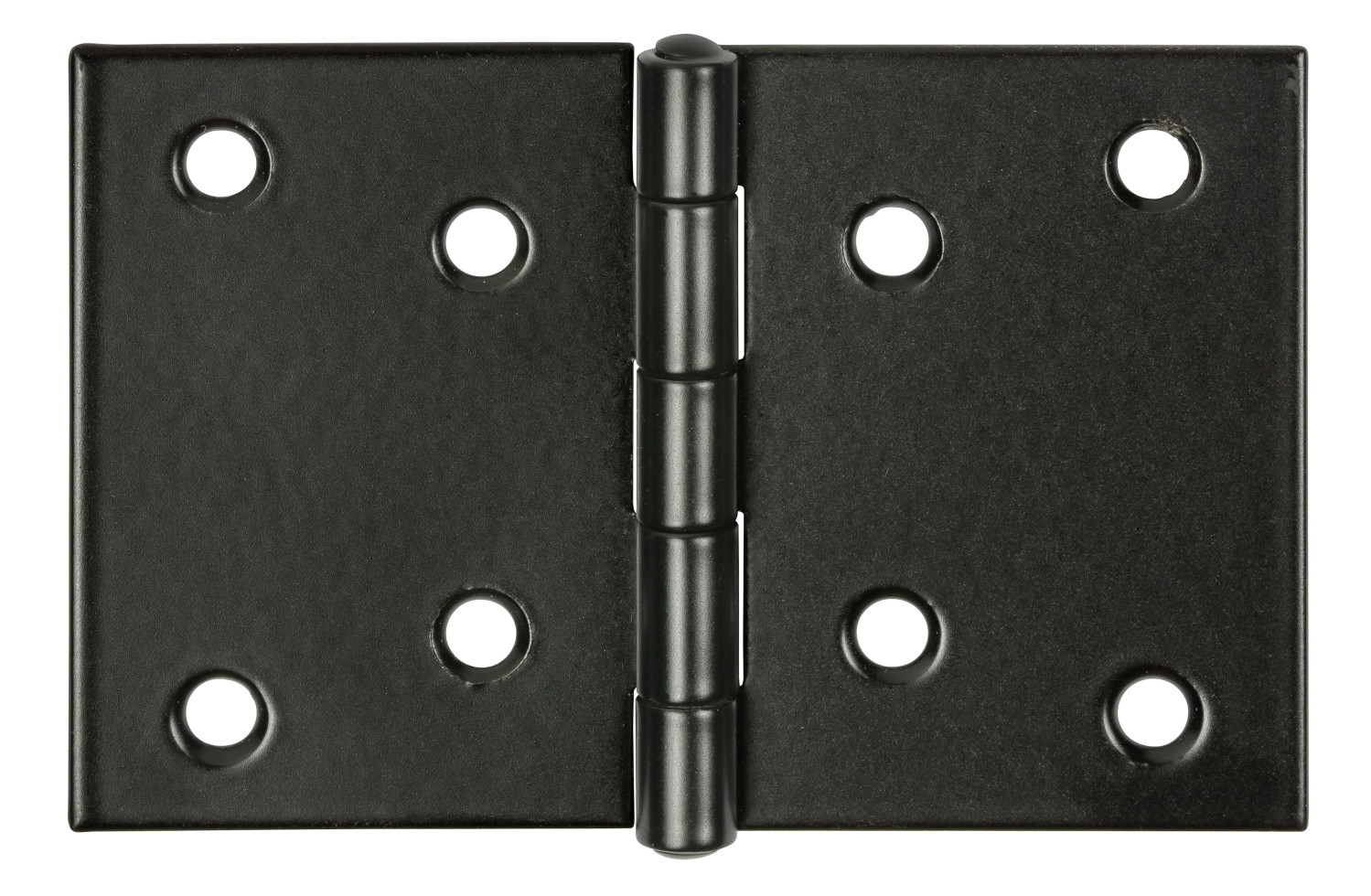 Vormann Scharnier breit Stahl 12 x 8 cm schwarz