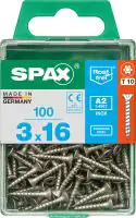 Spax Universalschrauben 3.0 x 16 mm TX 10 Senkkopf - 100 Stk.