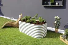 Vitavia Hochbeet Terra Basic 82 x 162 x 63 cm aluminium