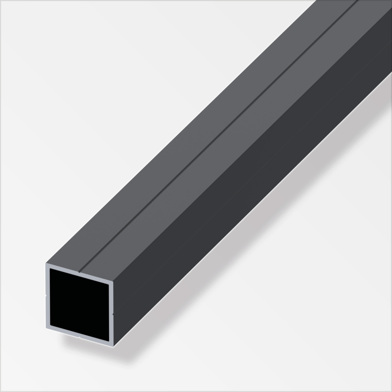 alfer Combitech Quadratrohr Aluminium 2,5 m x 23,5 mm schwarz GFMd69adb9cd