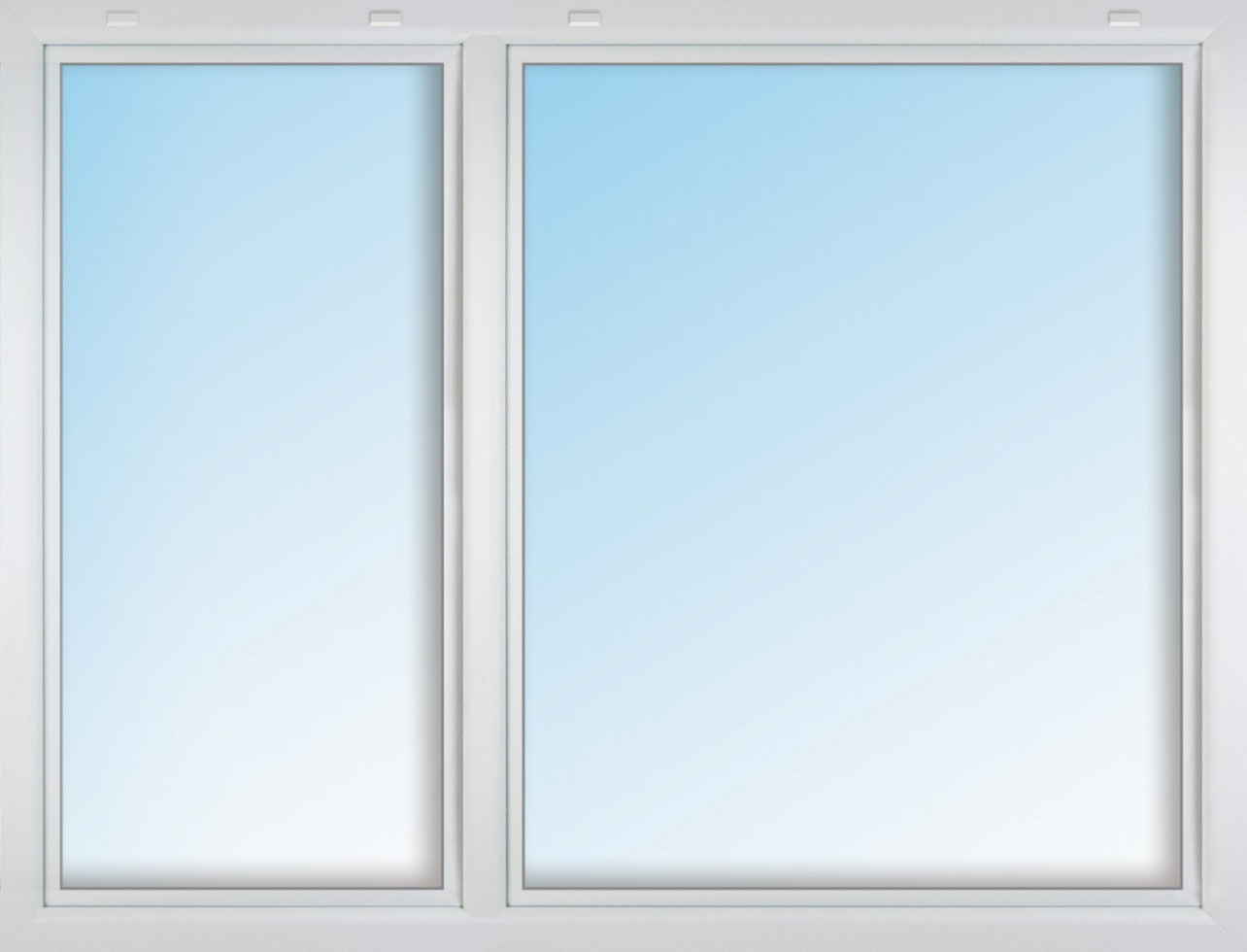 Meeth Kunststofffenster 155 x 130 cm 2-flg. Dreh-Kipp/Dreh-Kipp links weiß