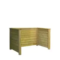 Plus Mülltonnenabtrennung Klink 192 x 108 x 104 cm, chromfrei