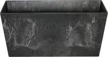 Artstone Blumenkasten Ella 37cm 17 x 17 cm, schwarz