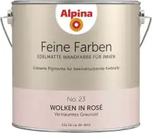 Alpina Feine Farben No. 23 Wolken in Rosê 2,5 L verträumtes graurosé edelmatt