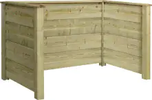 Plus Mülltonnenabtrennung Profil 192 x 108 x 104cm, chromfrei