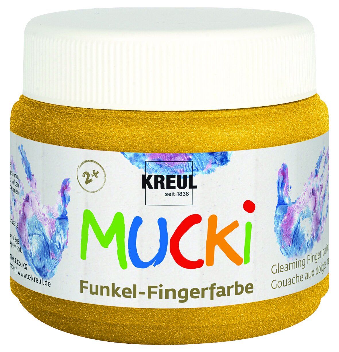 Kreul Mucki Funkel-Fingerfarbe goldschatz 150 ml GLO663152306