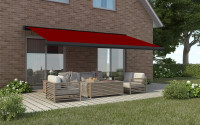 Primaster Kassetten-Markise 3,5 x 3 m elektrisch rot
