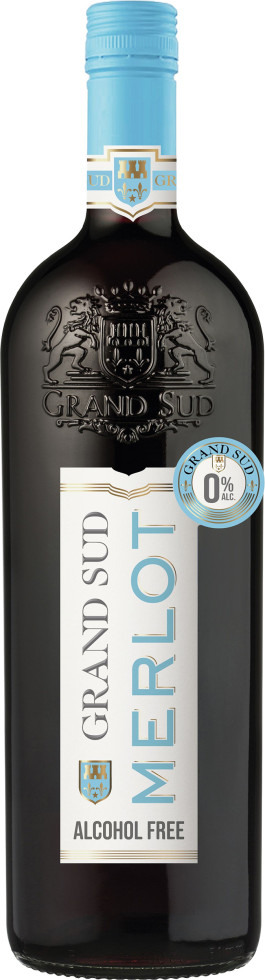 Grand Sud Rotwein Merlot alkoholfrei 1 l GLO642021832