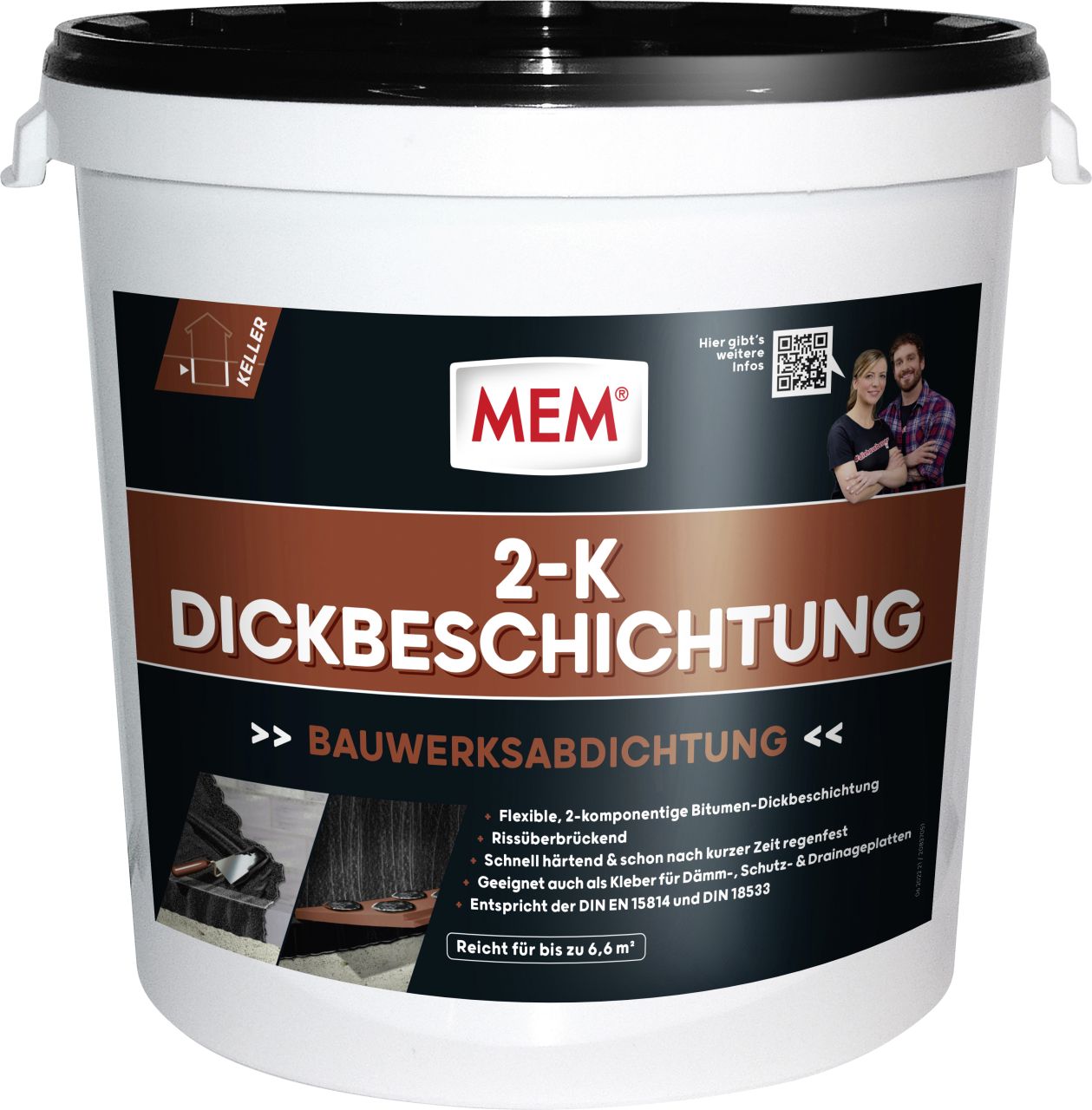 MEM Bitumen Dickbeschichtung 2-K 30 kg GLO779150501