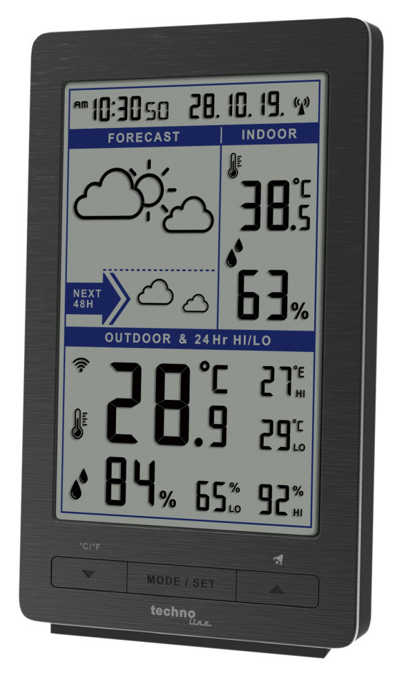 Luxus Technoline Wetterstation Mit Auensensor Bild