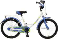 Bachtenkirch Kinderfahrrad Polizei 18 Zoll kristallweiß/blau/neon