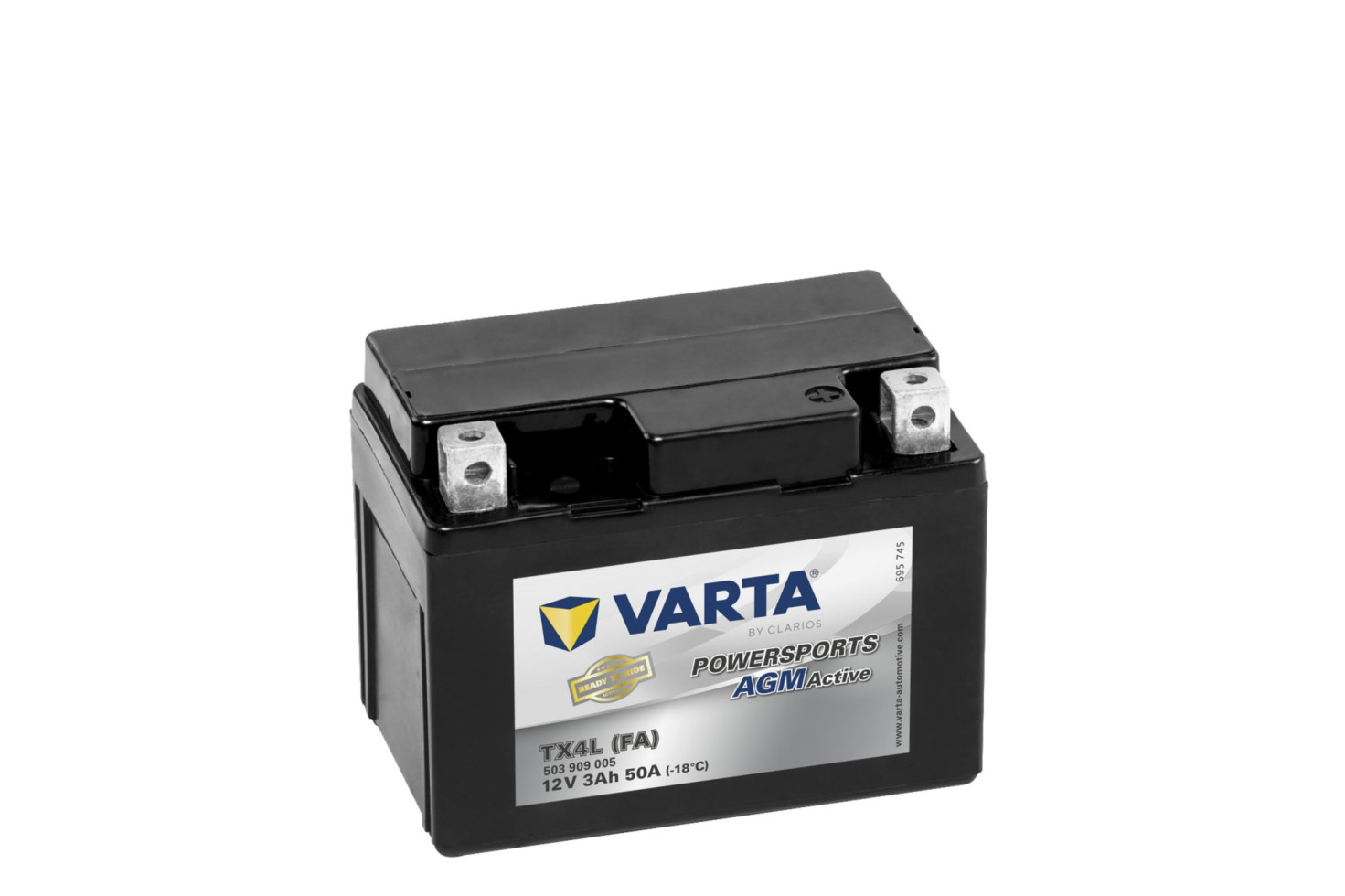 Varta AGM-Motorradbatterie TX4L FA 12V 3Ah 50A kaufen | Globus Baumarkt