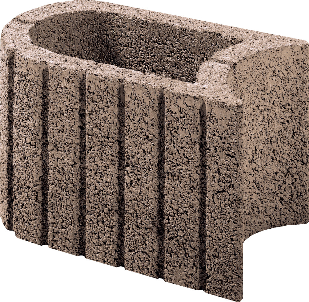 Kann Pflanzstein Mini Plus 35 x 20 x 20 cm braun