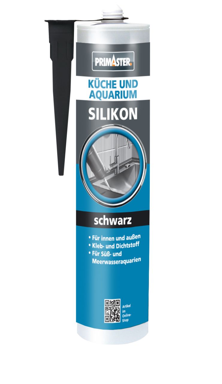 Primaster Silikon Küche & Aquarium schwarz 300 ml GLO779052102