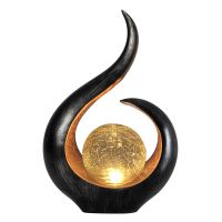 TrendLine LED Solar Tischleuchte mit Glaskugel