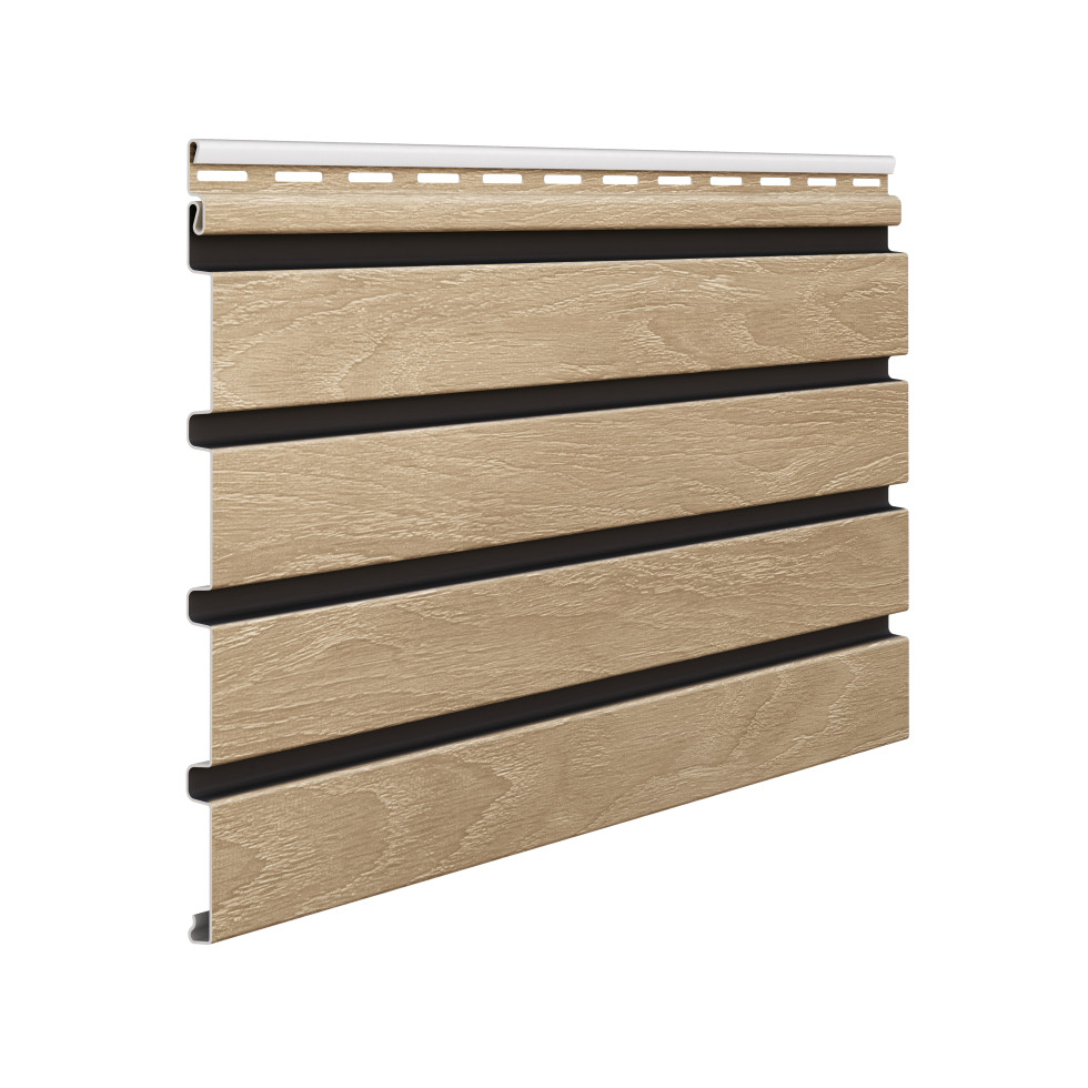 Vox Profile PL Fassadenverkleidung PVC 295 x 28,3 cm eiche/schwarz GFM04d6e168f