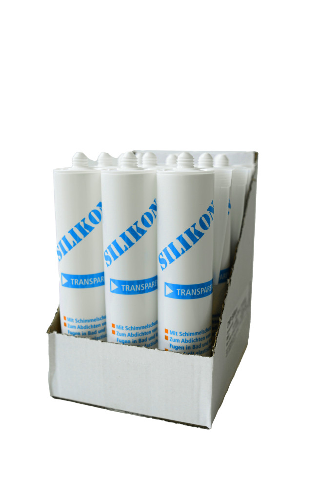 Silikon transparent 280 ml 12 St. Kartonabnahme