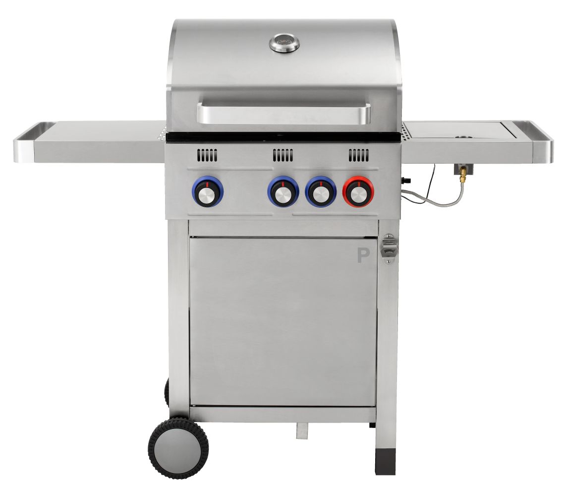Produktbild von Tepro Toronto Gasgrill – Mit 3 Edelstahl-Brennern, Grillfläche 56x41,5 Cm, Perfekt Für Garten & Terrasse