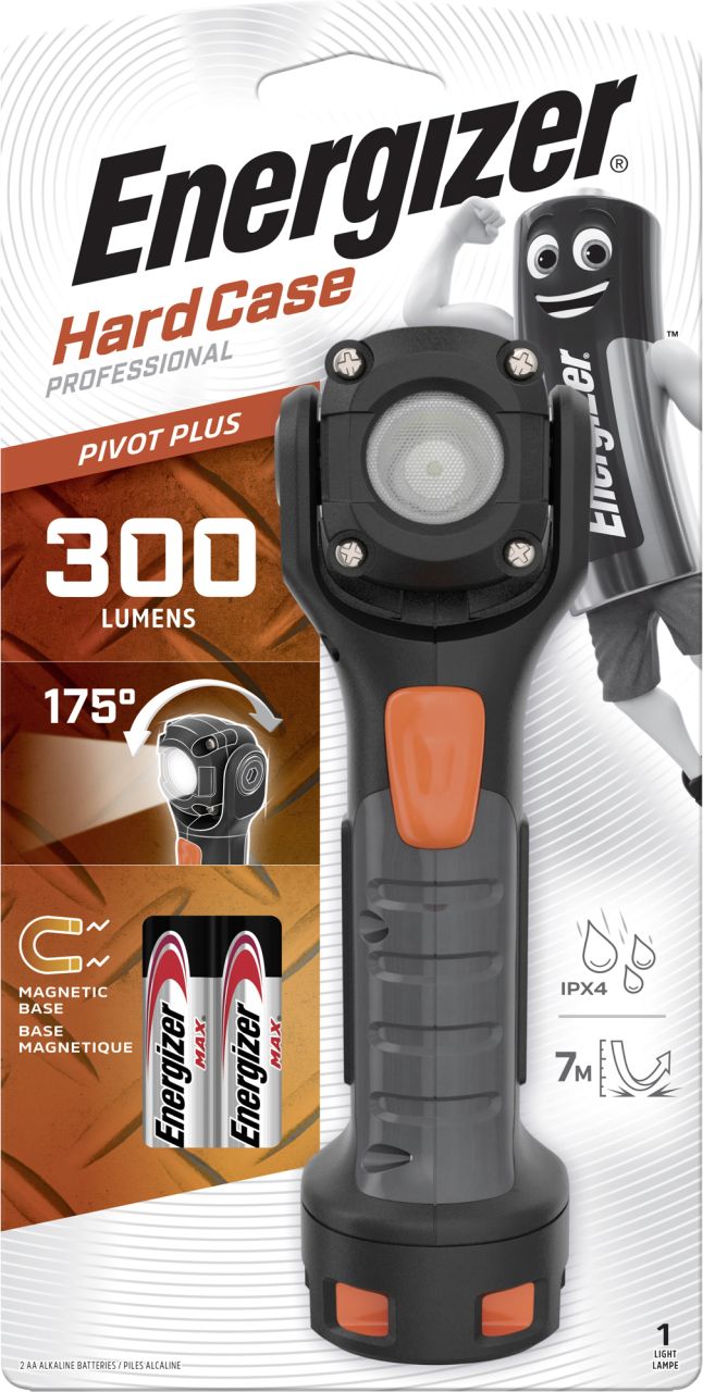 Energizer Taschenlampe Hard Case Pivot Plus
