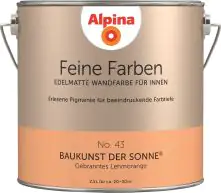 Alpina Feine Farben No. 43 Baukunst der Sonne 2,5 L gebranntes lehmorange edelmatt