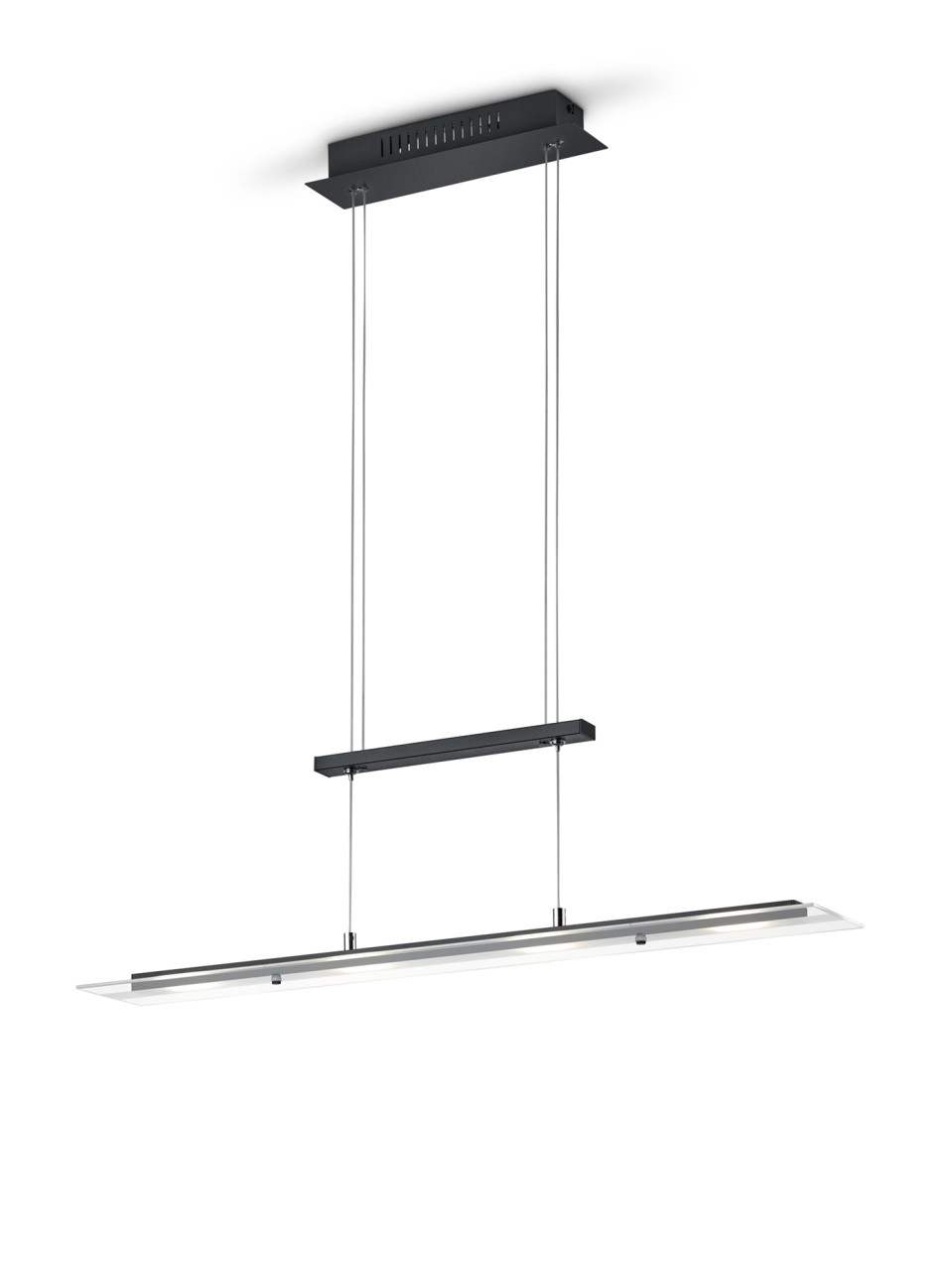 Trio Leuchten LED Pendelleuchte Milos 4x5W schwarz, Metall