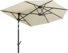 Schneider Sonnenschirm Salerno mezza natur 150 x 150 cm inkl. Sonnenschirmhülle
