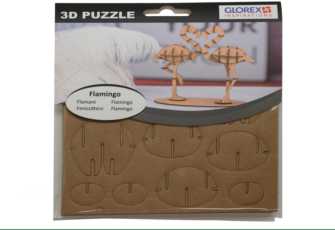 Glorex 3D-Puzzle Flamingo GLO663109508