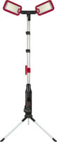 Schwaiger LED-Arbeitsleuchte HWLS1000 2-fach IP65 124 W 800 lm mit höhenverstellbarem Klappstativ