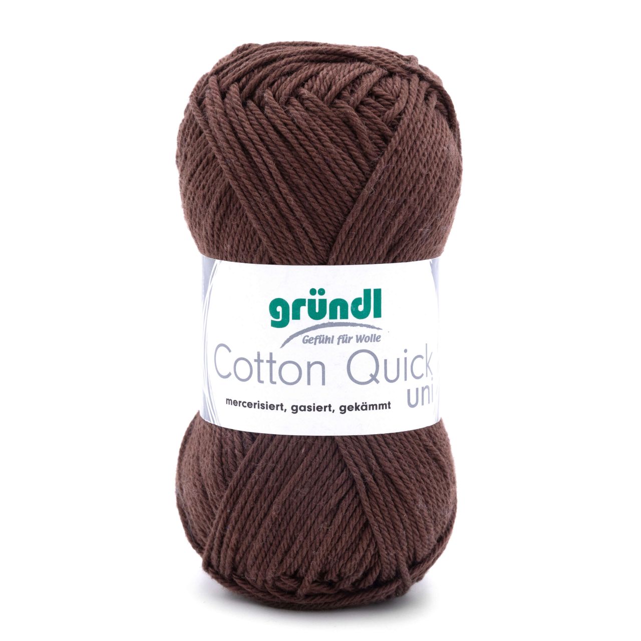 Gründl Wolle Cotton Quick 50 g uni schokolade
