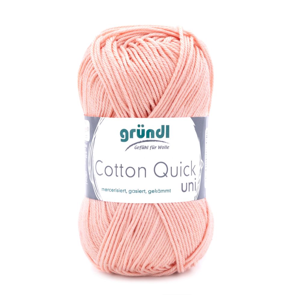 Gründl Wolle Cotton Quick 50 g uni apricot