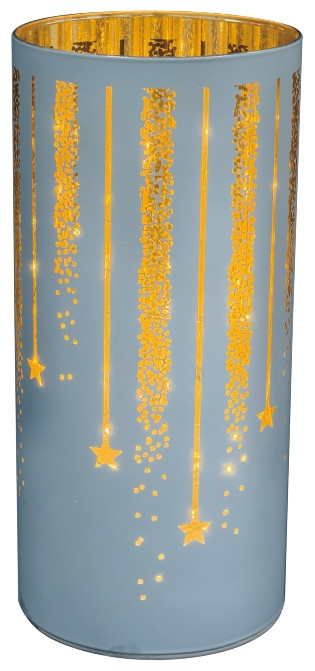 TrendLine Glasgefäß Glas Ø 10 x 22 cm weiß GLO660120545