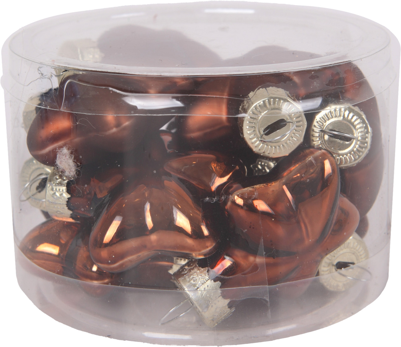 TrendLine Weihnachtskugeln aus Glas Sterne Ø 4 cm espresso 12 Stück GFMbc13553cb