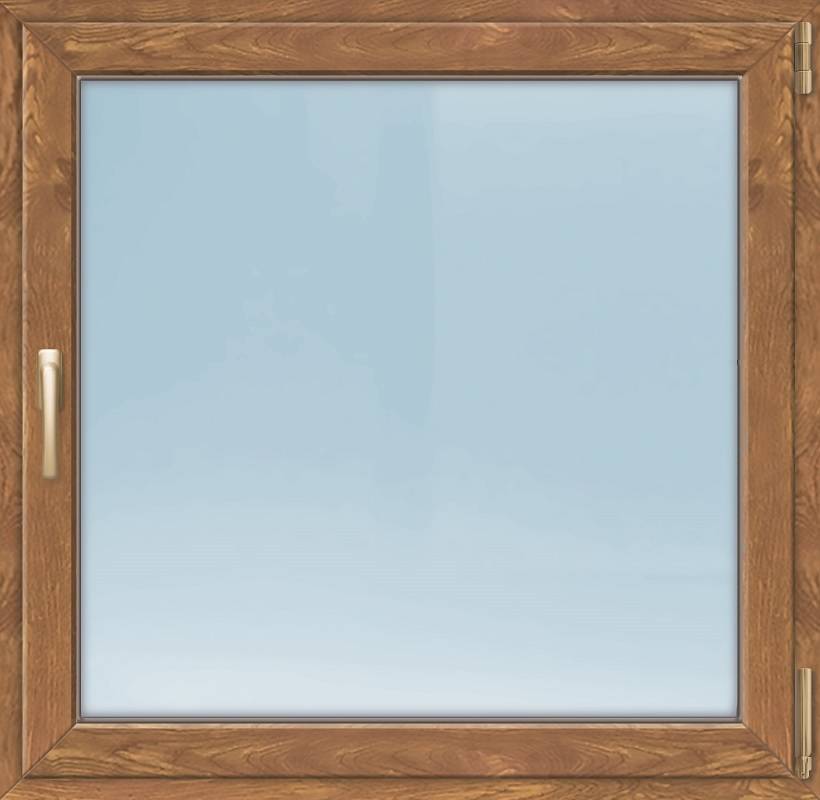 Meeth Fenster 100 x 115 cm DIN rechts 1 flügelig Dreh-Kipp golden Oak
