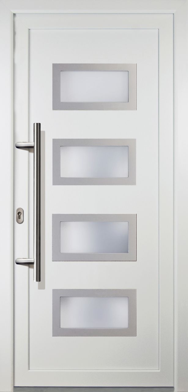 Meeth Haustür Signum Exclusiv PVC Modell 92 88 x 208 cm, DIN links, weiß